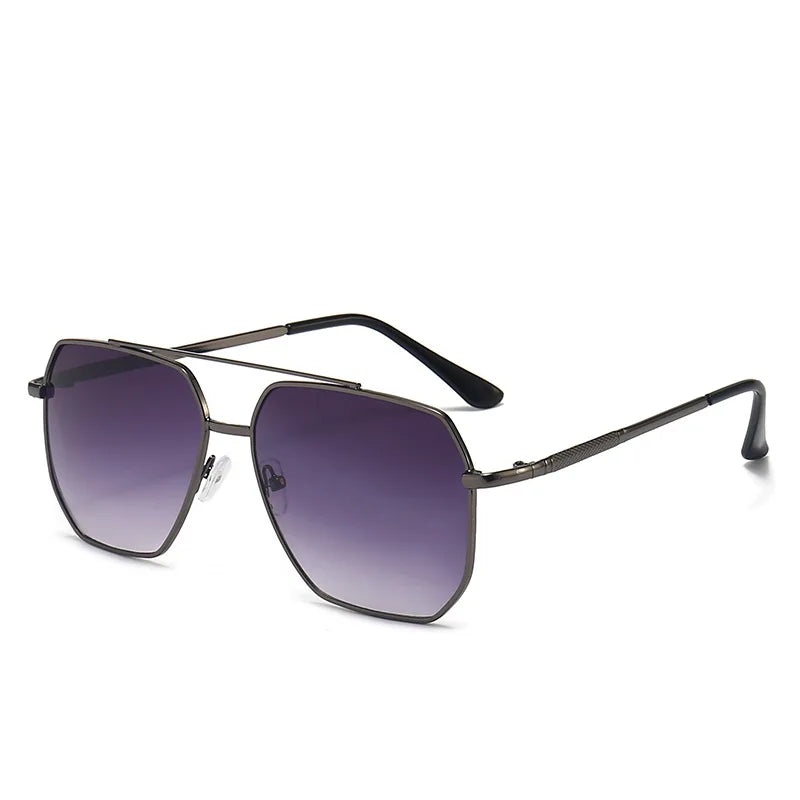Double Beam Sunglasses - Retro Toad Mirror Driving Eyewear with UV400