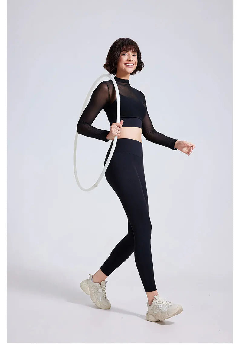 Women's Two Pieces Fitness Yoga Set - Gym Suit Super Stretch Breathable Running Sportswear Activewear Workout Set