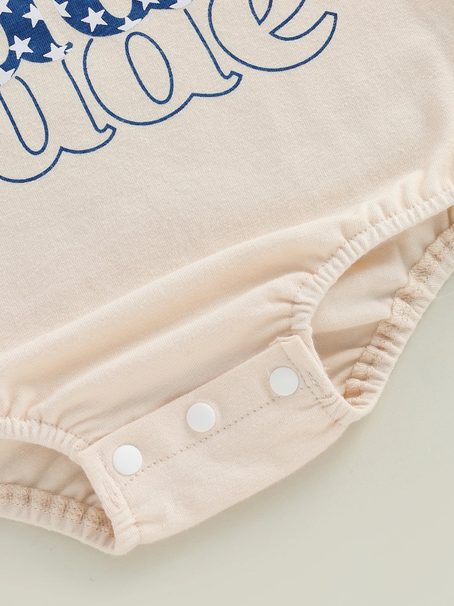 0-18M Summer Baby Boys Girls Romper Short Sleeve Crew Neck Letters Star Print Jumpsuit