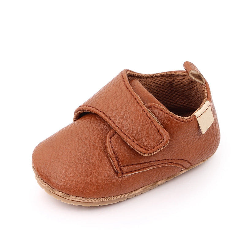 Toddler Baby Boys Girls Causal First Walker Shoes PU Leather Sneakers Soft Sole Cute Baby Flats Shoes