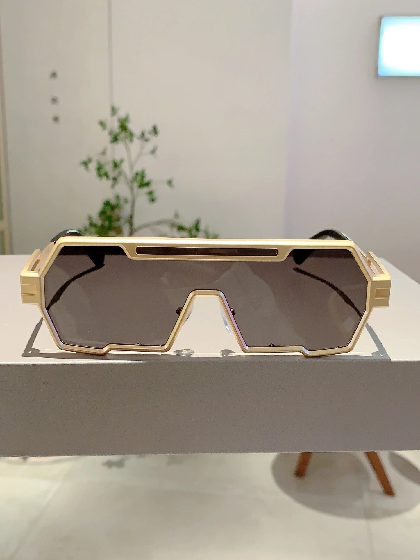 Unisex Oversize Rectangle Sunglasses