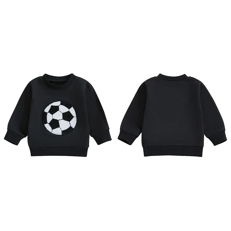 Baby Boys' Sports Style Sweatshirt - Casual Long Sleeve Pullover