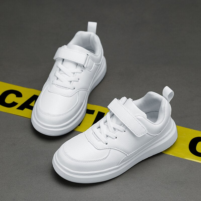 Children's Boy's PU Leather Sneakers School shoes 6 To 12 Years