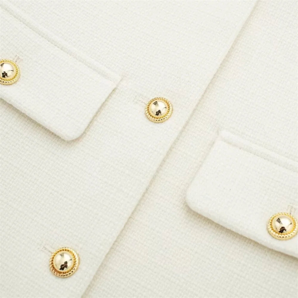 Women's Casual Temperament Flip Short Jacket