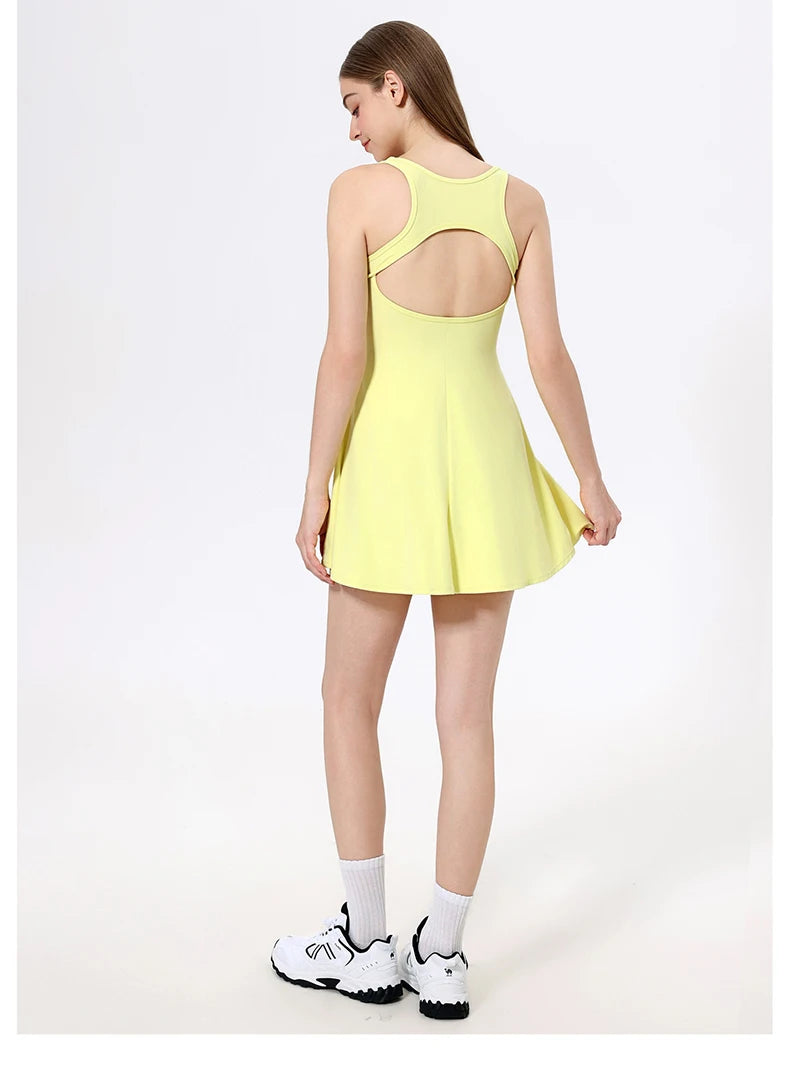 Women's Tennis Dress - Quick Dry Athletic Skirt for Running & Gym