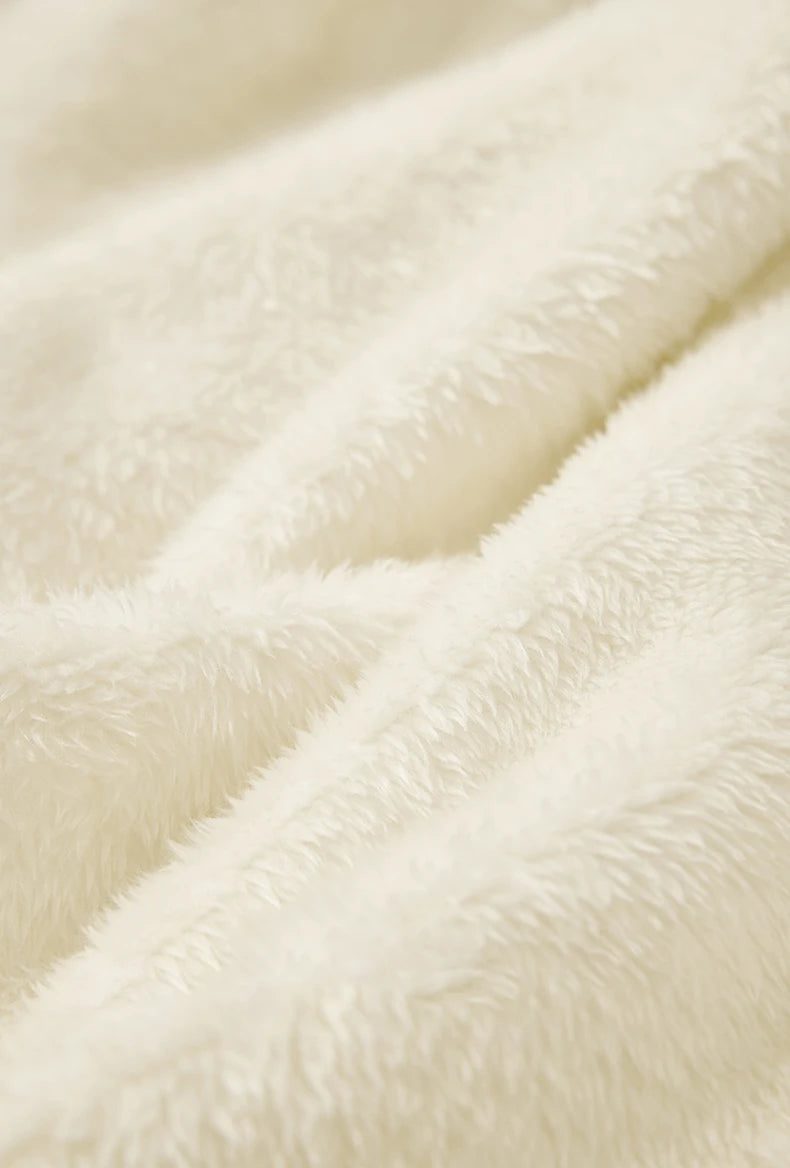 Unisex Winter Arctic Velvet Inner Parkas  High Neck Windproof Cotton Padded Hooded Jacket Outdoor Coat