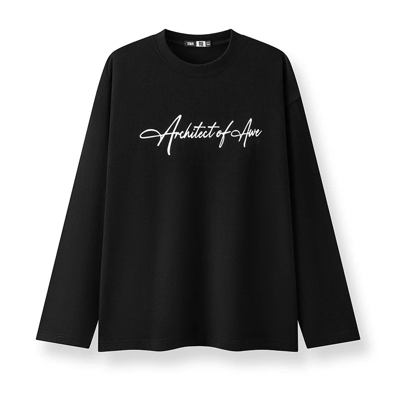 Long Sleeve T-Shirt Unisex Couple Style Basic Versatile Top Everyday Commuting Autumn