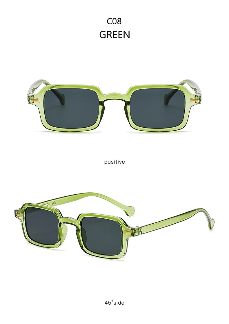Classic Rectangle Sunglasses - UV400 Protection Vintage Style Eyewear