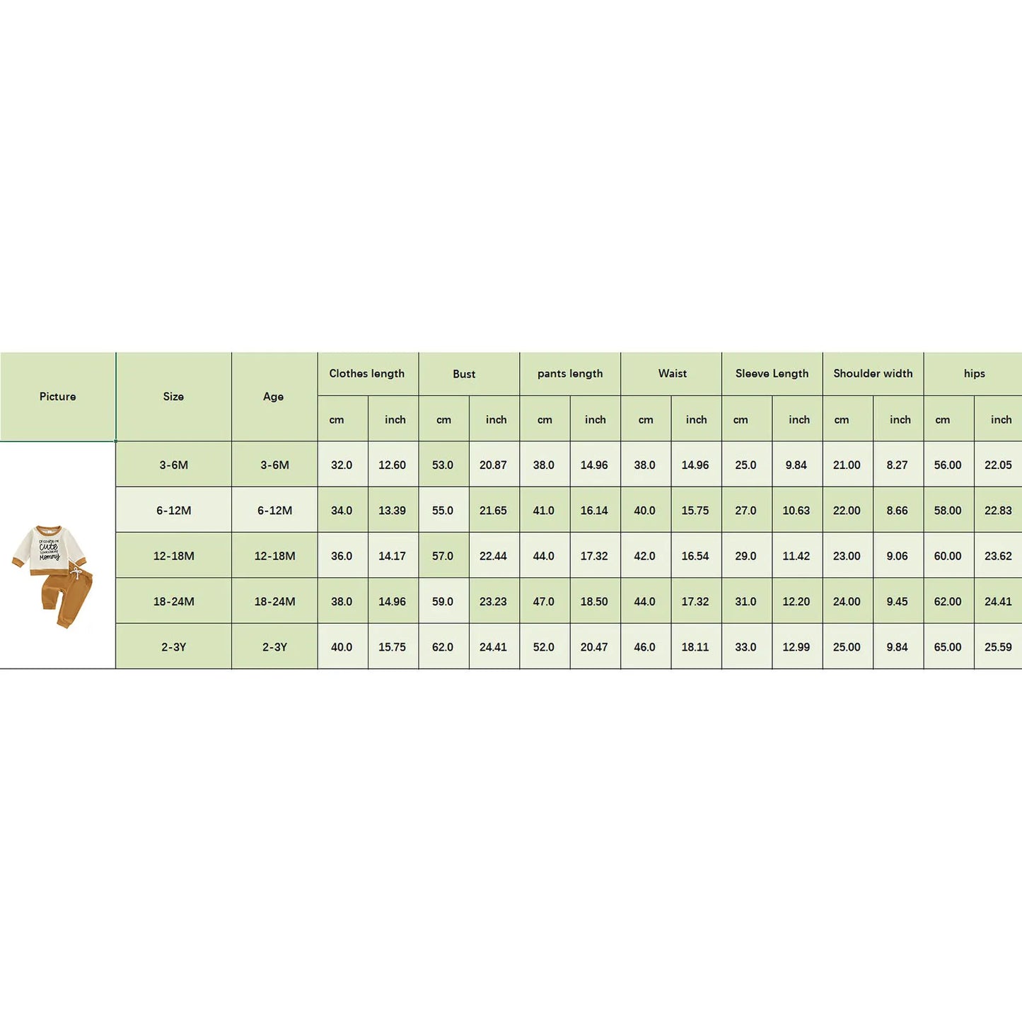 Baby Boys Letter Print Outfit Set - Long Sleeve Crew Neck Sweatshirt & Elastic Waist Pants (0-3Y)