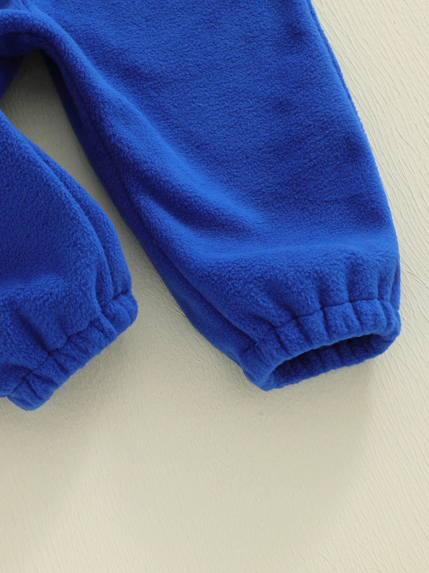 Infant Baby Boys Fall Winter Fleece Romper - Contrast Color Truck Embroidery Mock Neck Jumpsuit