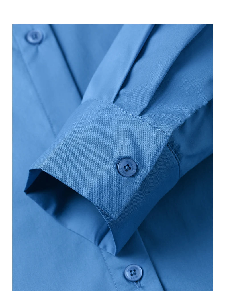 Women's Blouse Stand Collar Single Breasted Button  Shirt