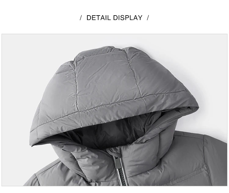 Children's Three-Proof Down Jacket - Hooded Winter Coat with Print