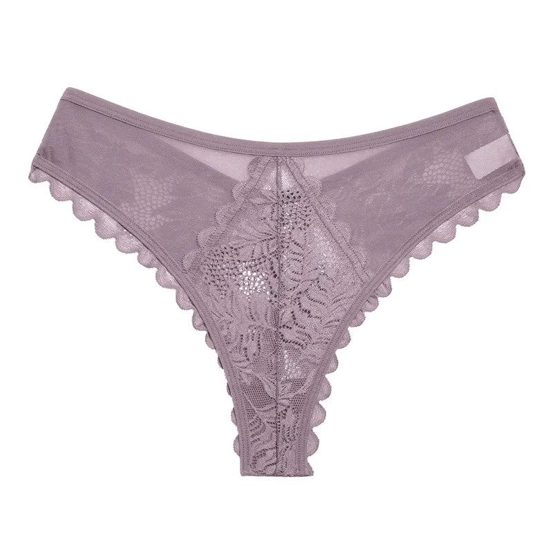 Lace Thong Panties - Sexy Low Waist G-String Underwear