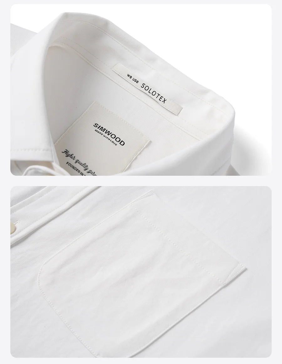 Men's Spring Oversize 180gsm Solotex Soft Fabric Quick-Dry Wrinkle Free Shirt