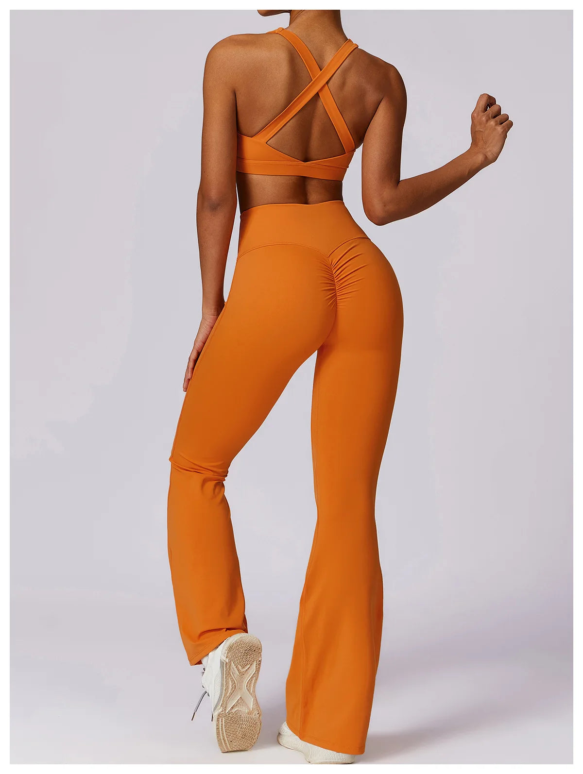 Women's 2Pcs Sports Fitness Tracksuit Workout Sportswear Quick-Drying Yoga Gym Yoga Set