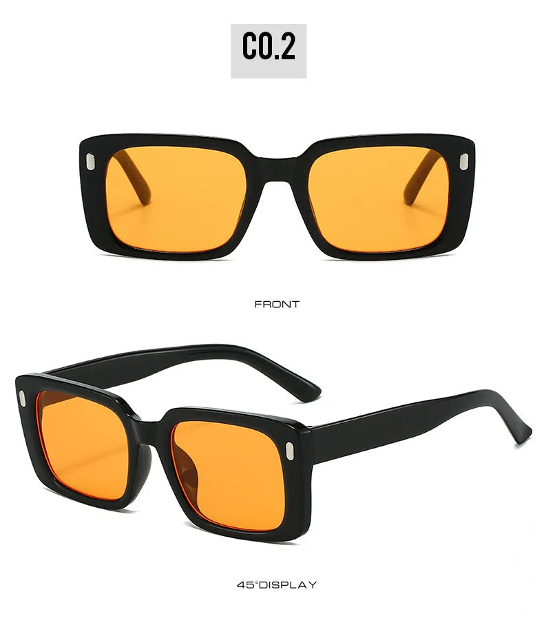 Women's Retro Square Anti UV 400 Sunglasses