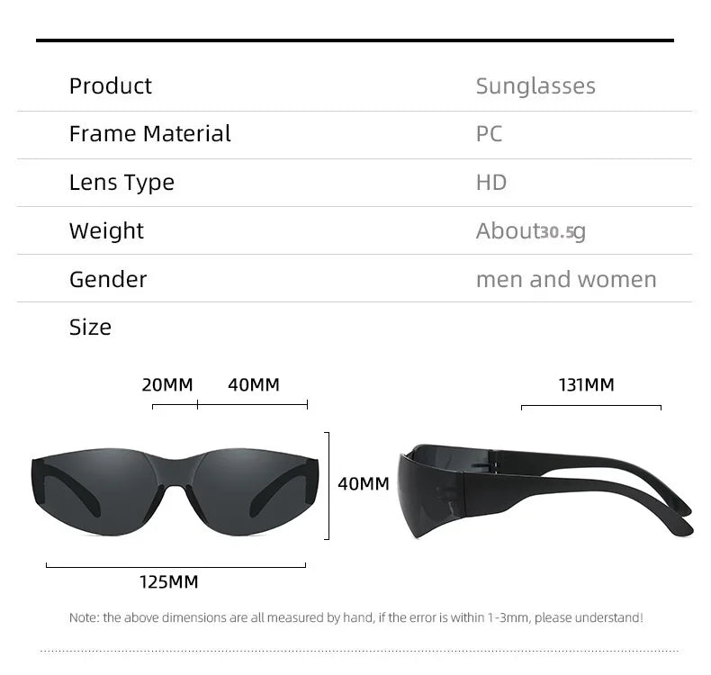 Unisex 8/12 Pack Rimless Sunglasses