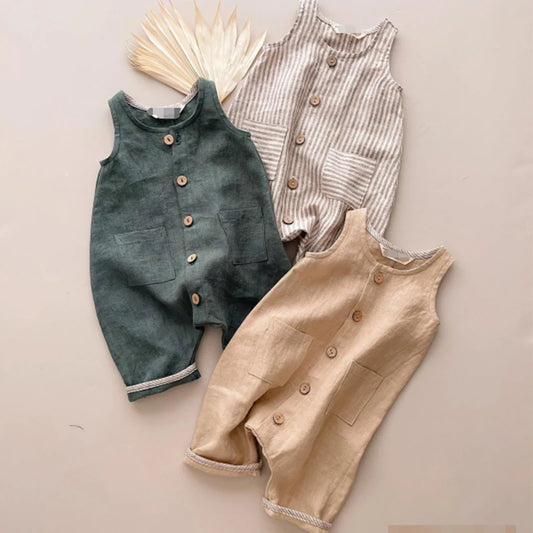 Toddler Baby Summer Romper with Pockets (0-24M)