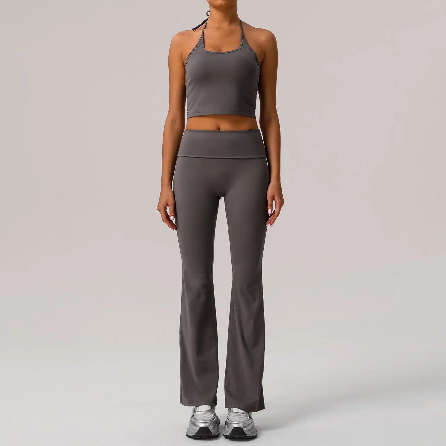 Women's Two Pieces Fitness Yoga Set Buttery Soft Gym Suit Breathable Quick Dry Running Sportswear Workout Sportswear