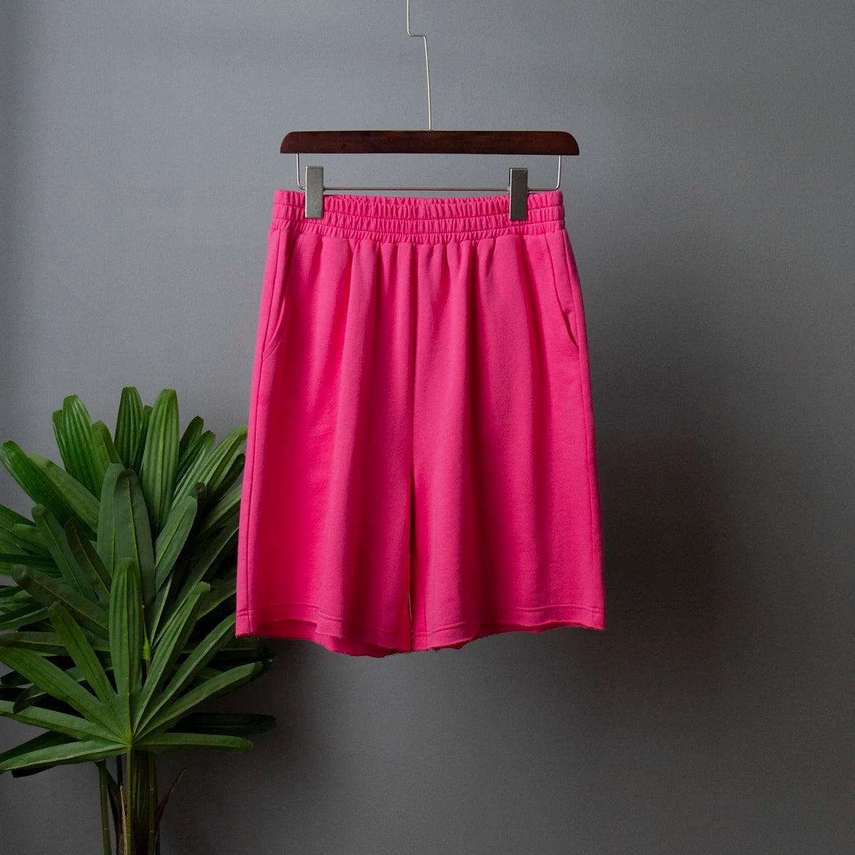 Women's 100% Cotton Shorts Set Half Sleeve Patchwork T Shirts & High Waist Shorts Two Pieces Set