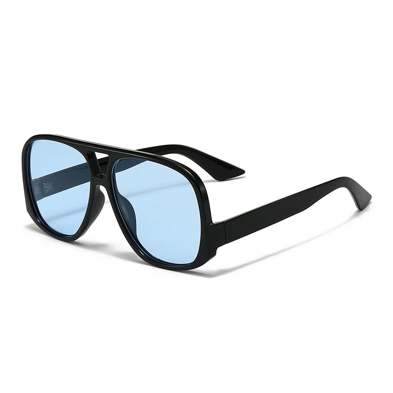Unisex 1/3pcs Oversized  Double Bridges Sunglasses UV400