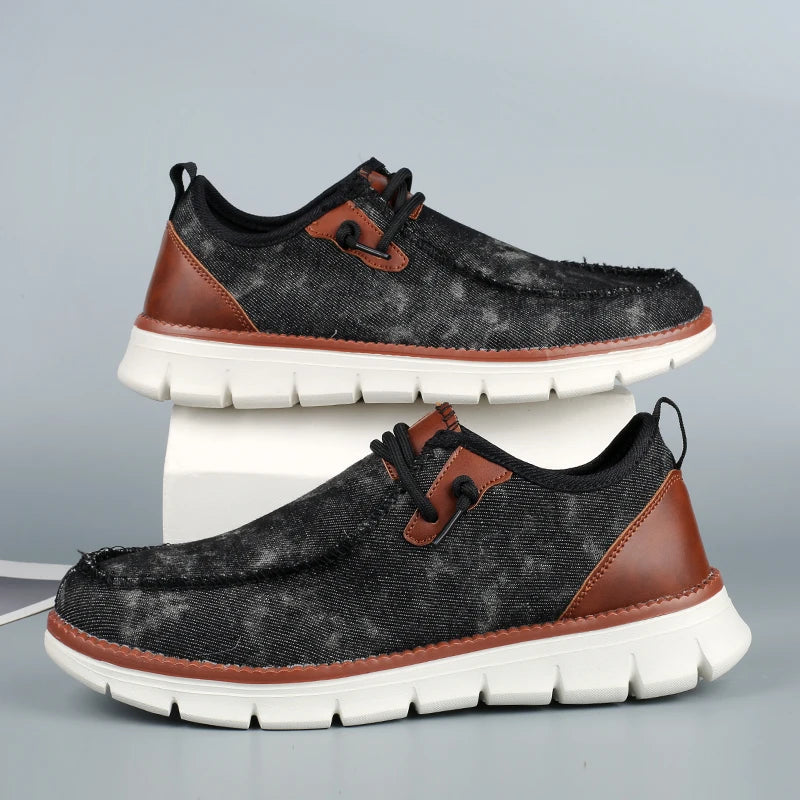 Men's Casual Slip-on Canvas Flat Loafer Shoes