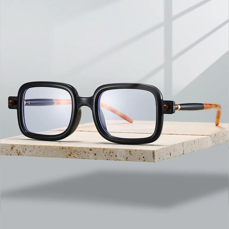 Vintage Square Blue Light Blocking Glasses - Trendy Optical Frames