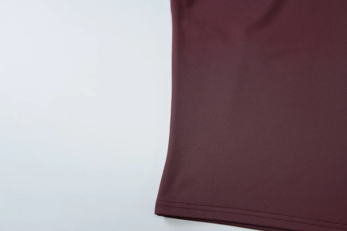 Women's Draped Halter Crop Top