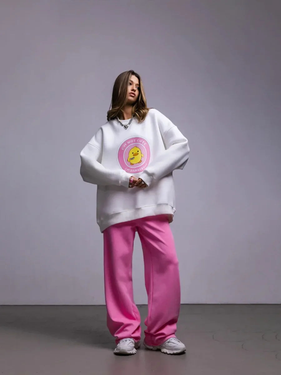 Women's Loose Round Neck Oversized Chic Sweatshirt