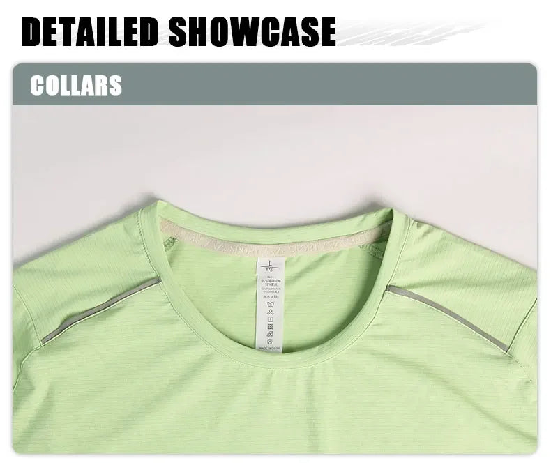 Men's Short Sleeve Sport Athletics Running Top Quick Dry Gym Wear T-Shirt
