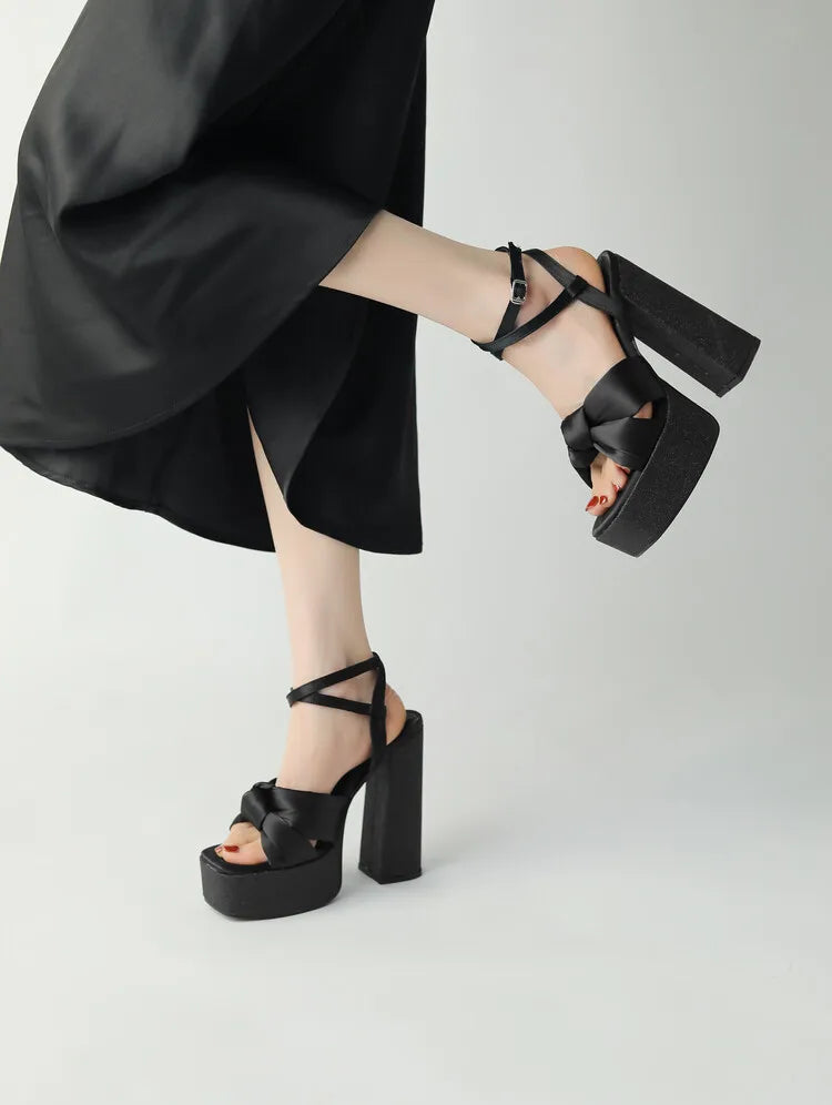 Women's 12/14cm High Heel Platform Sandals