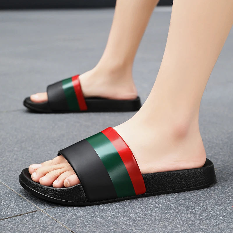 Men's Summer Slippers Sports Quick Dry Beach Sandals Flip Flops Slides
