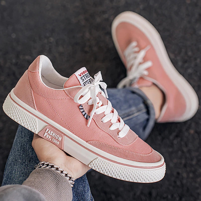 Canvas Skateboard Flat Shoes - Unisex Trainers Plus Size