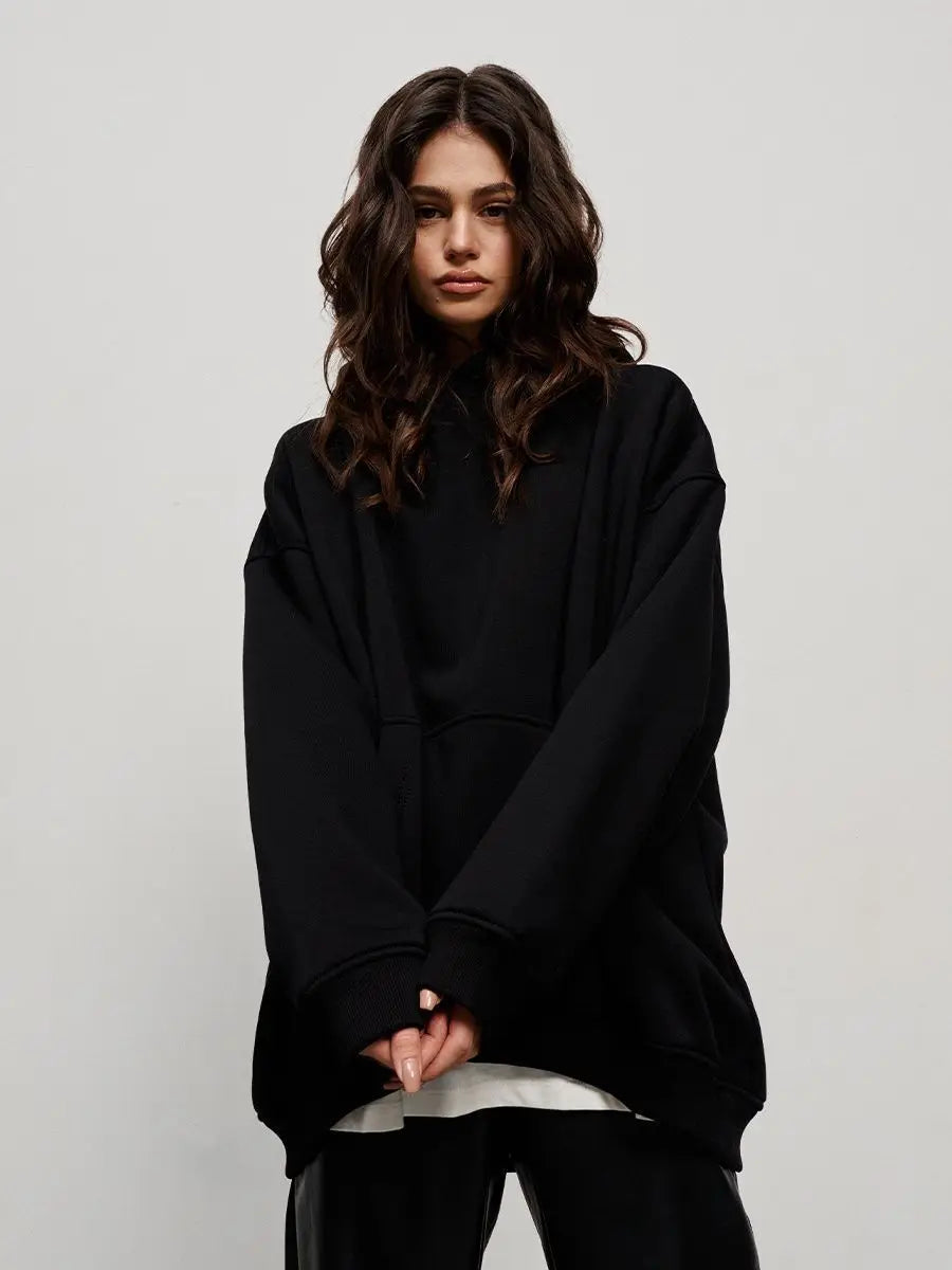 Women's Oversized Fleece Pullover Hoodie
