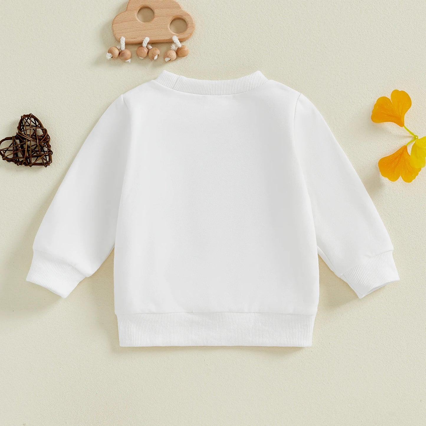 Family Matching Baby Sweatshirt - Long Sleeve Bow Embroidery Pullover