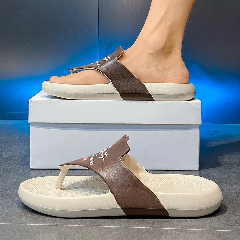 Men's Summer Flip Flops EVA Platform Outdoor Breathable Sandals Clogs Waterproof Beach Slippers Slides