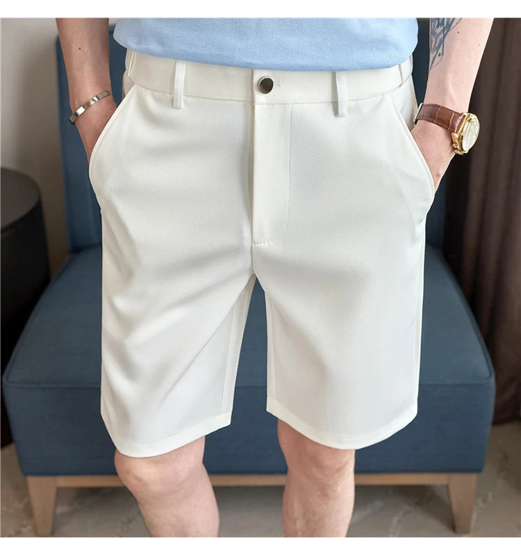 Men's Summer Thin Style Slim Fit Elastic Waist Shorts