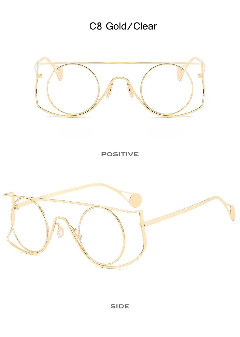 Unisex Vintage Round Sunglasses UV400