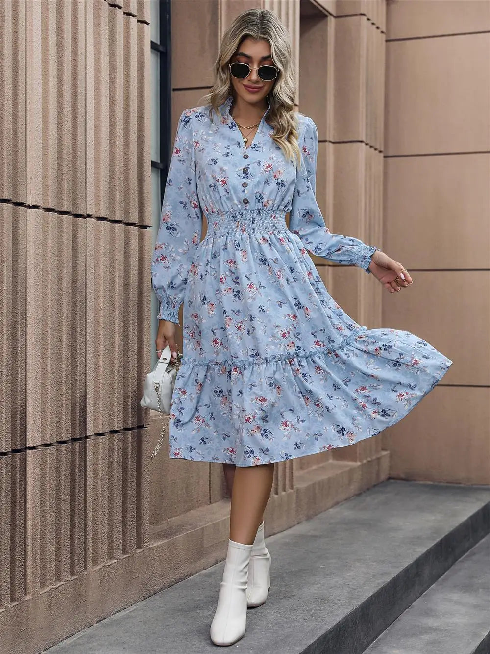 Women's Elegant V-neck Dress
