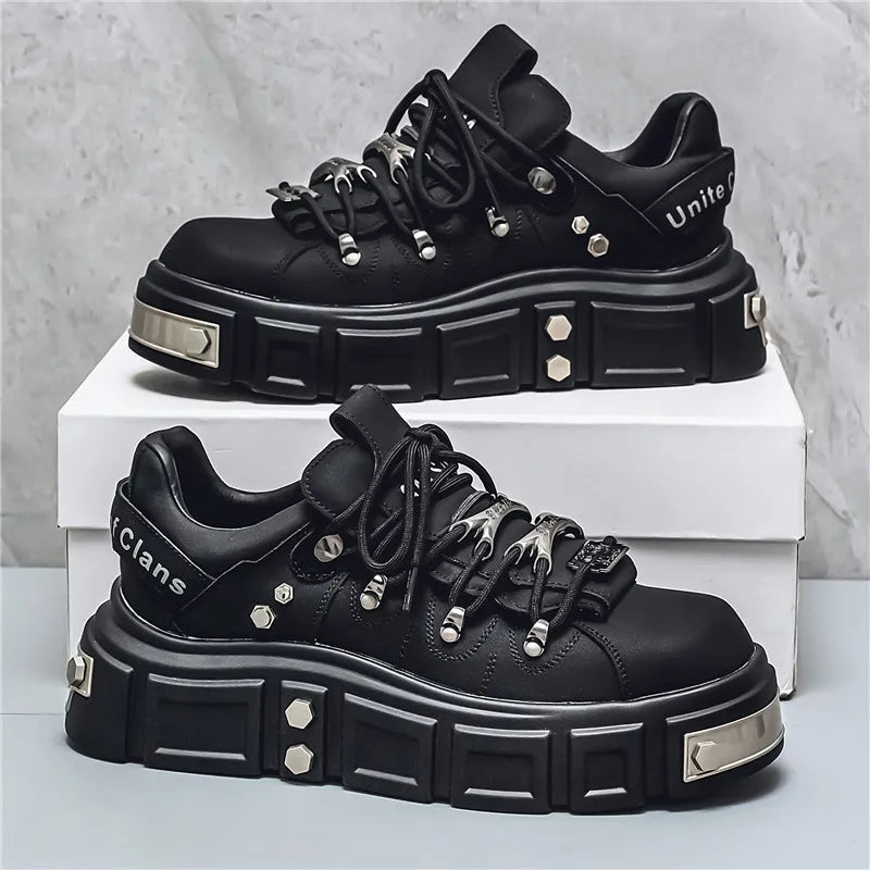Men's Metal Punk Platform Shoes