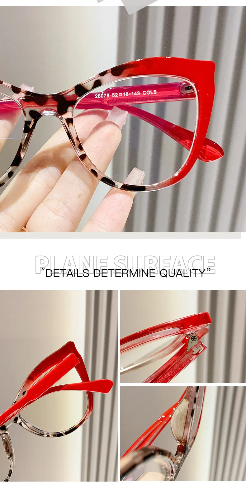 Fashion Cat Eye Glasses - Women's Anti Blue Light Computer Eyewear