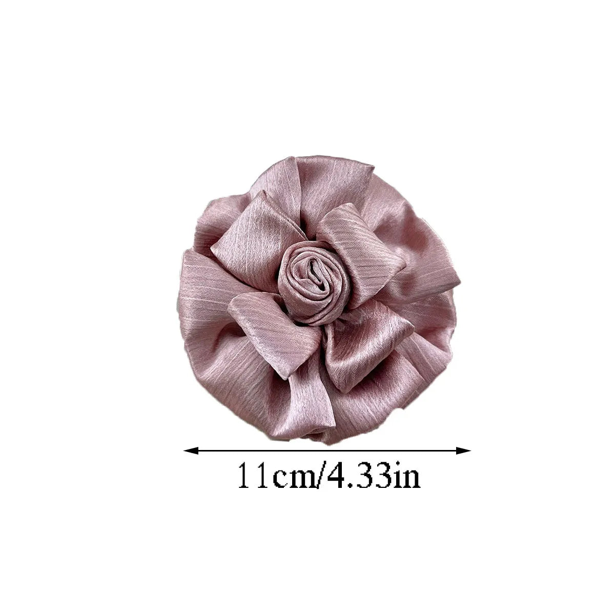Handmade Fabric Flower Brooch - 11cm Corsage Lapel Pin for Women