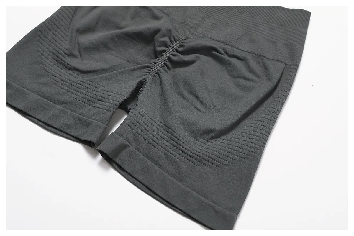 Seamless High Waist Gym Shorts - Push Up Yoga Cycling Shorts
