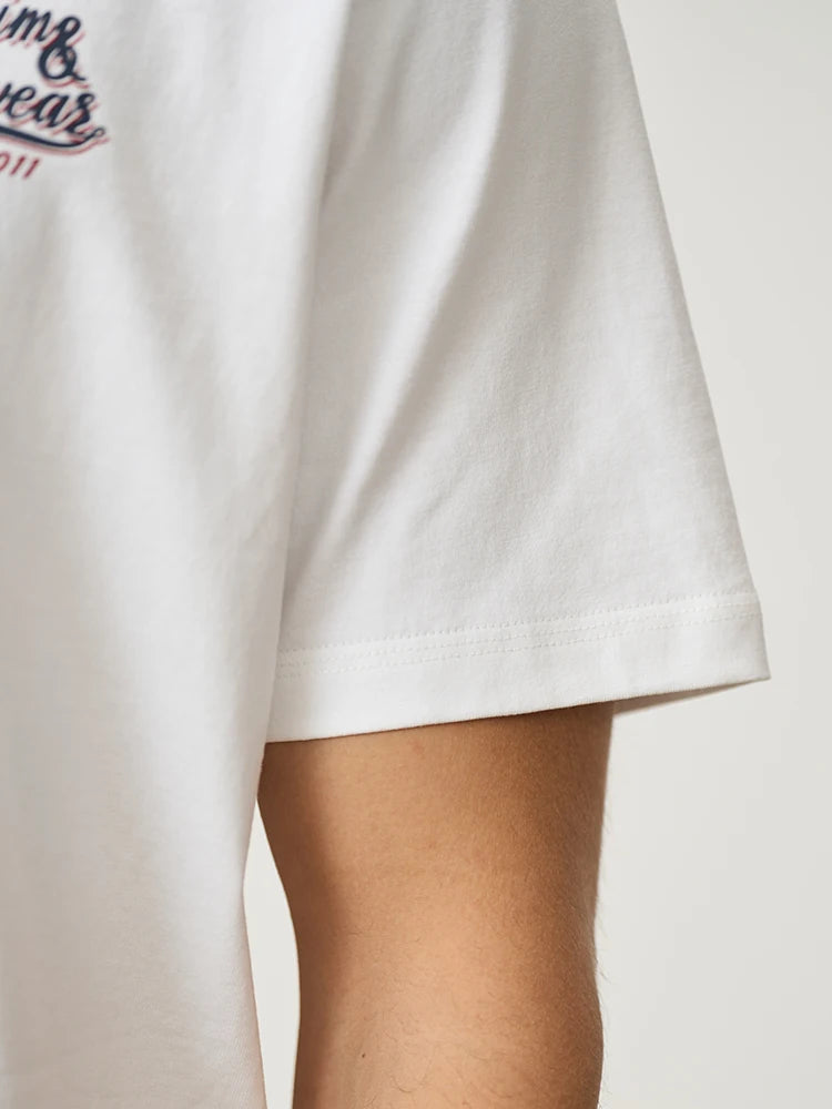 Men's Oversized Cool-Touch T-Shirt with Letter Print