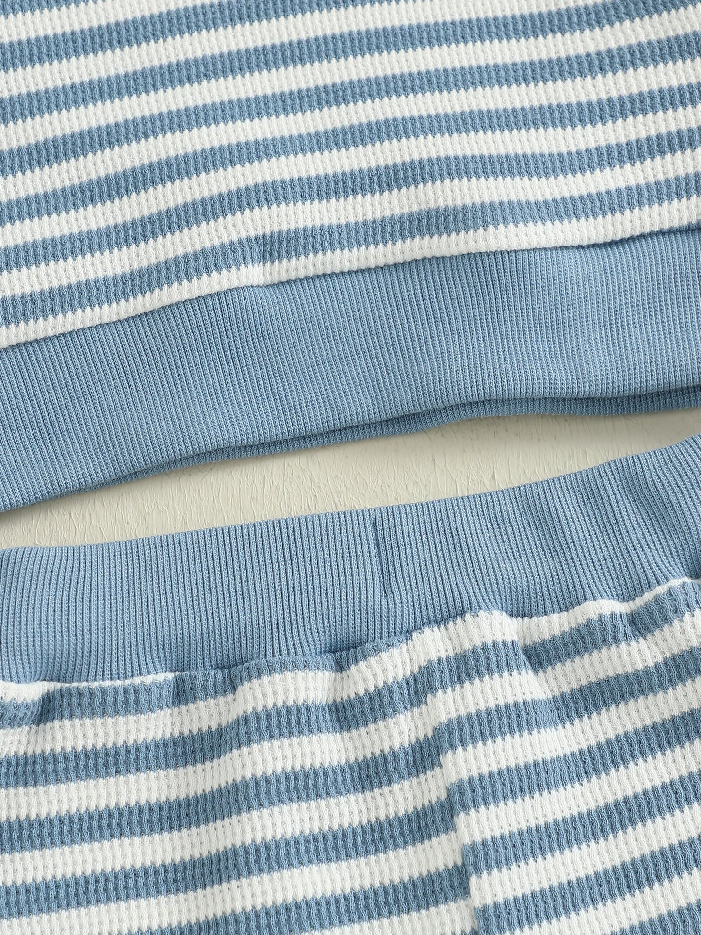 Autumn Winter Baby Boys Sports Clothing Set - Embroidered Striped Sweatshirt & Pants (0-3Y)