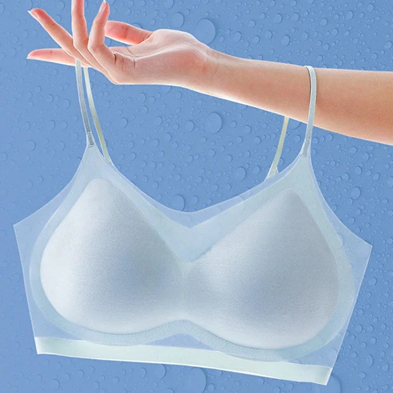 Women's Seamless Wireless Bralette 2-Pack - Ultra-Thin Ice Silk Breathable Vest
