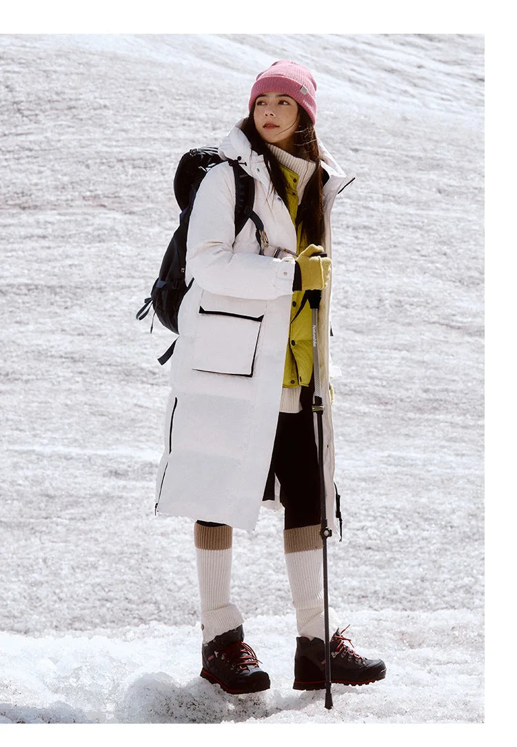 Long Down Jacket - Winter Windproof Warm Loose Casual Coat