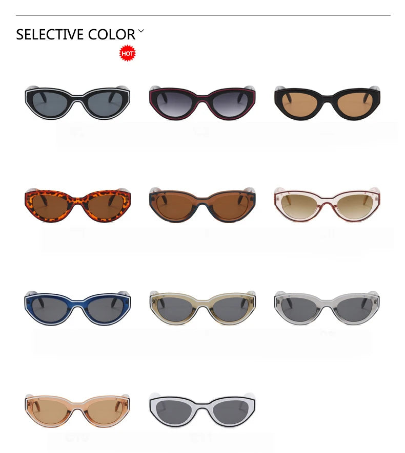 Unisex Rectangle Oval Vintage Square Sunglasses Shades Eyewear Anti-glare UV400