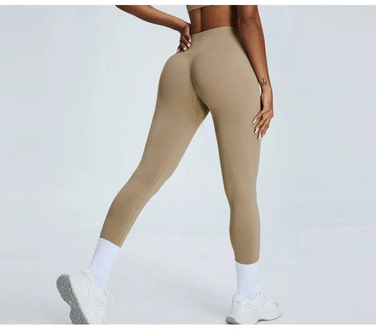 Women's High Waist Yoga Pants Fitness Running Tights Push Up Sports Gym Workout Leggings