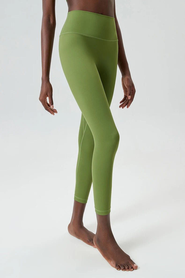 Women's Buttery Soft Yoga Pants High Waist Sports Leggings Soft Fabric Workout Tights Running Sportswear Leggings